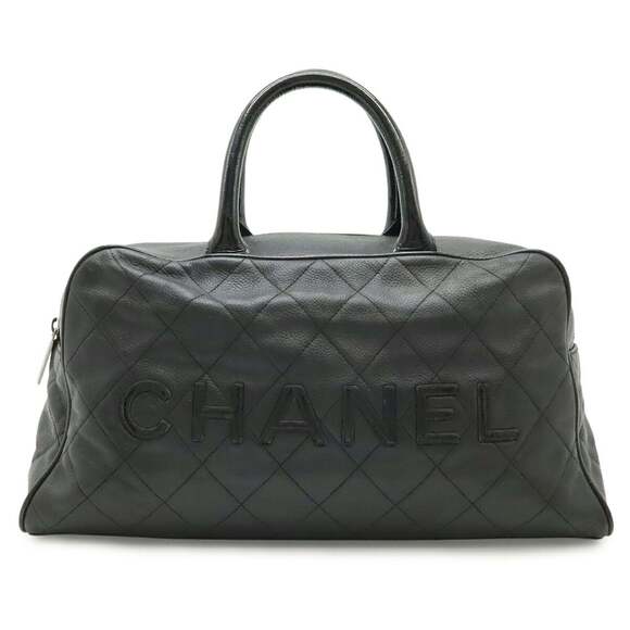 CHANEL Handbags - CHANEL Black Caviar Leather Bag